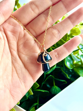 Load image into Gallery viewer, Obsidian Mushroom Necklace

