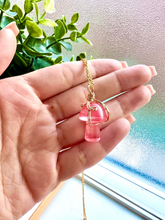 Load image into Gallery viewer, Pink Tourmaline Mushroom Necklace
