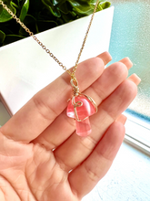Load image into Gallery viewer, Pink Tourmaline Mushroom Necklace
