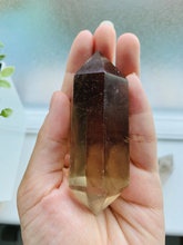Load image into Gallery viewer, LARGE Smokey Quartz Double Terminated Crystal Point
