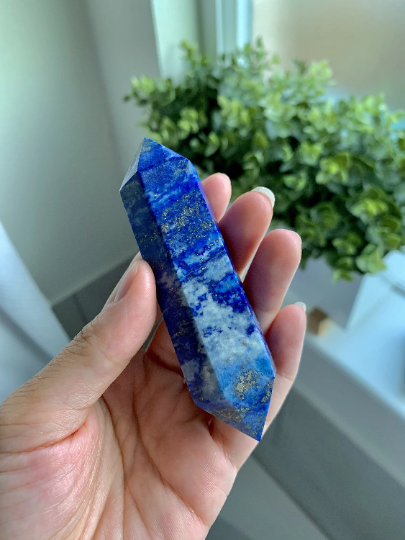 LARGE Lapis Lazuli Double Terminated Crystal Points